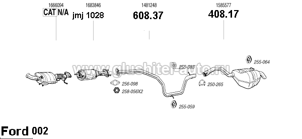 задняя часть глушителя дизельный ford s-max